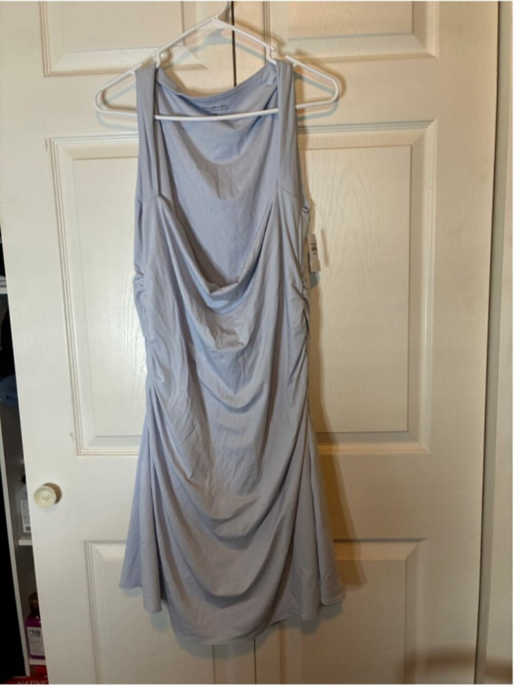 Women's Abercrombie & Fitch Backless Dress XXL Light Blue